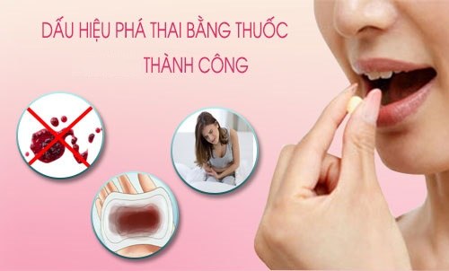 Phá thai bằng thuốc thành công : Quy trình, cách thức, dấu hiệu nhận biết