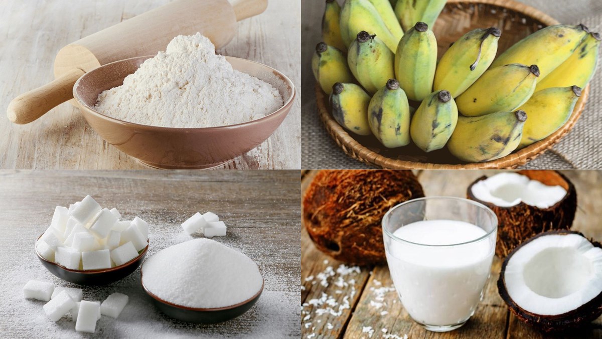cách làm bánh chuối hấp nước cốt dừa